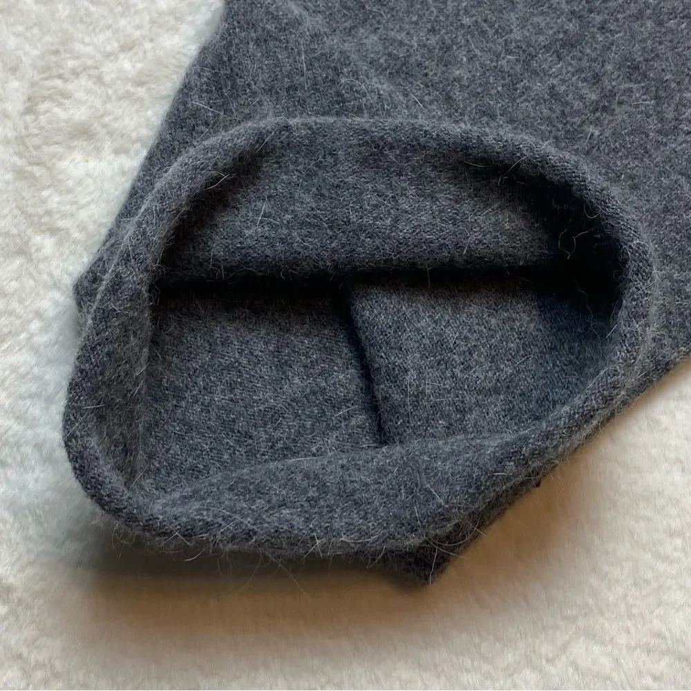 Bula Gray Wool Blend Tubular Scarf